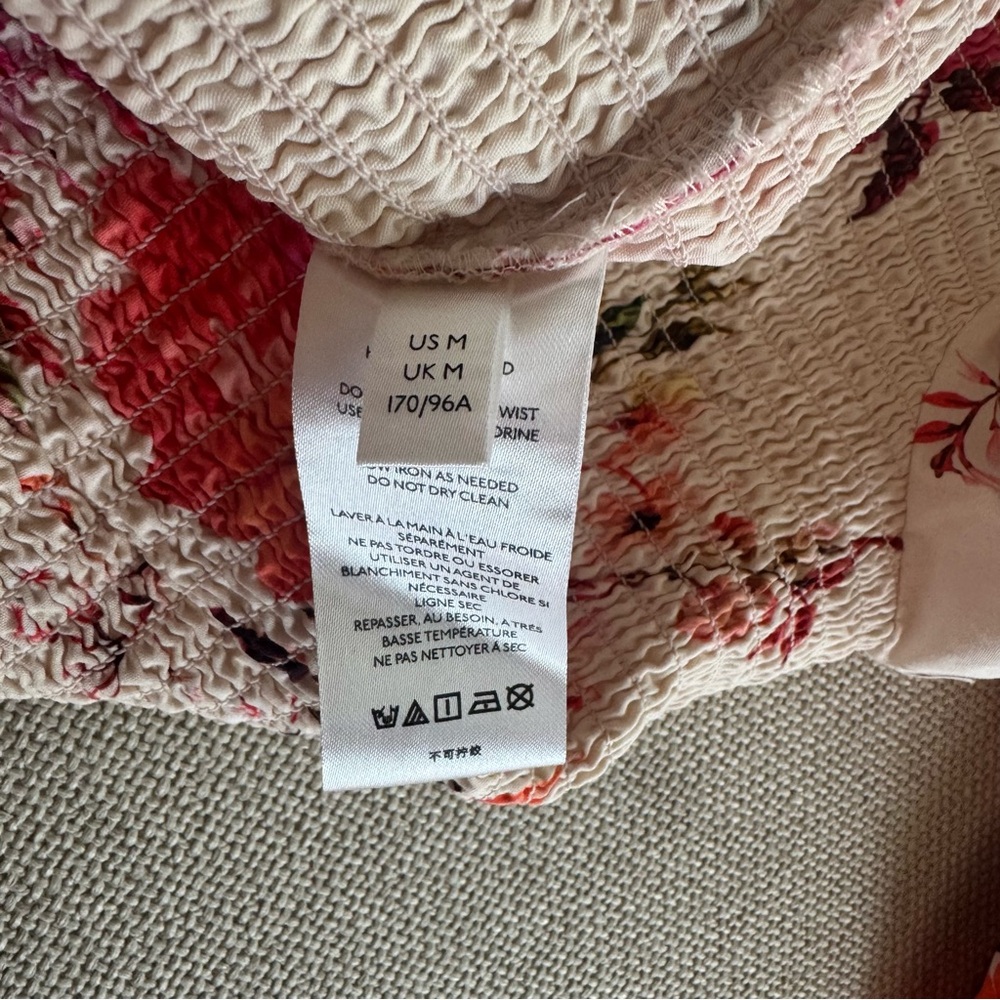 Anthropologie MAEVE Floral smocked top - Picture 7 of 9